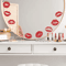 Red Lip Print Wall Sticker SelfAdhesive Modern Lips Decal For Home Decor 3