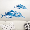3D Underwater Fish Wall Stickers Colorful Removable Ocean Decals For Kids Room Decor 2