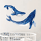 Watercolor Whale Wall Stickers Removable Marine Animal Decals For Bedroom Living Room Decor 3