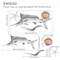 Watercolor Shark Wall Decals 3D Ocean Animal Stickers For Kids Room Nursery Decor 9
