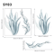 Watercolor Shark Wall Decals 3D Ocean Animal Stickers For Kids Room Nursery Decor 5