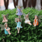 6PCS Fairy Garden Stake Set Mini Fairy Figurines For Plant Pots Outdoor Decor 2