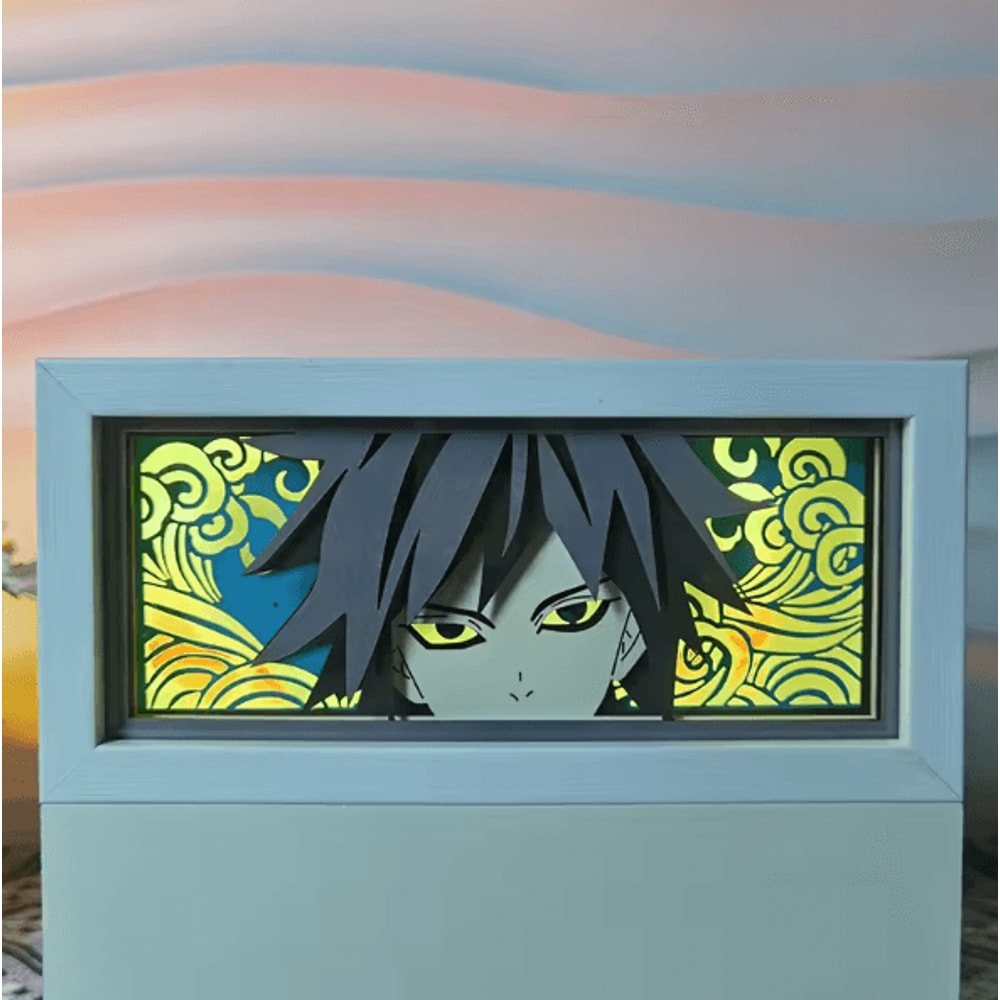 Demon Slayer Tanjiro LED Light Box 3D Anime Night Lamp For Bedroom Desk Decor 9