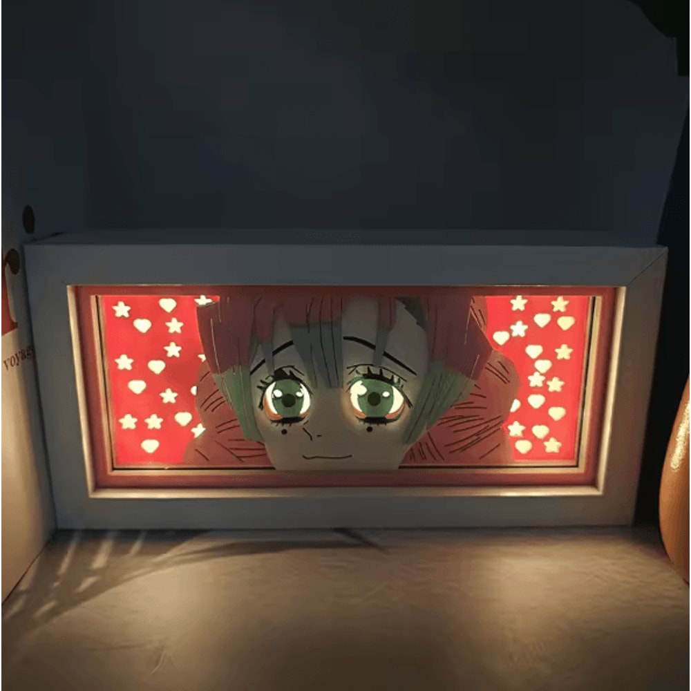 Demon Slayer Tanjiro LED Light Box 3D Anime Night Lamp For Bedroom Desk Decor 6