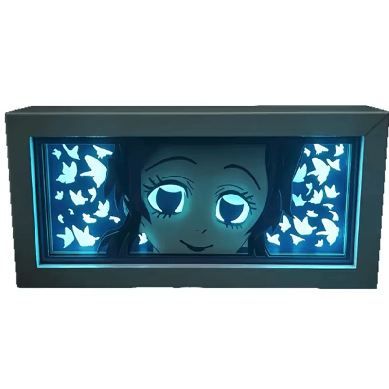 Demon Slayer Tanjiro LED Light Box 3D Anime Night Lamp For Bedroom Desk Decor 7