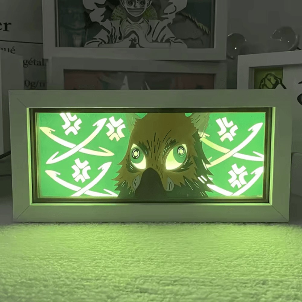 Demon Slayer Tanjiro LED Light Box 3D Anime Night Lamp For Bedroom Desk Decor 13