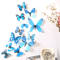 3D Butterfly Wall Stickers Set Colorful PVC Removable Decals For Room Party Decor 2