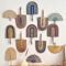 Nordic Seaweed Woven Wall Fan Decor Handcrafted Boho Rattan Hanging For Home 0