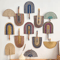Nordic Seaweed Woven Wall Fan Decor Handcrafted Boho Rattan Hanging For Home 0