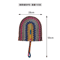 Nordic Seaweed Woven Wall Fan Decor Handcrafted Boho Rattan Hanging For Home 11