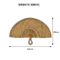 Nordic Seaweed Woven Wall Fan Decor Handcrafted Boho Rattan Hanging For Home 13
