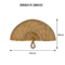 Nordic Seaweed Woven Wall Fan Decor Handcrafted Boho Rattan Hanging For Home 13