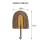 Nordic Seaweed Woven Wall Fan Decor Handcrafted Boho Rattan Hanging For Home 3