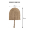 Nordic Seaweed Woven Wall Fan Decor Handcrafted Boho Rattan Hanging For Home 4