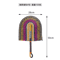 Nordic Seaweed Woven Wall Fan Decor Handcrafted Boho Rattan Hanging For Home 6