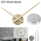 Modern DIY 3D Wall Clock Large Quartz Wall Decor Clock With Adjustable Design 0