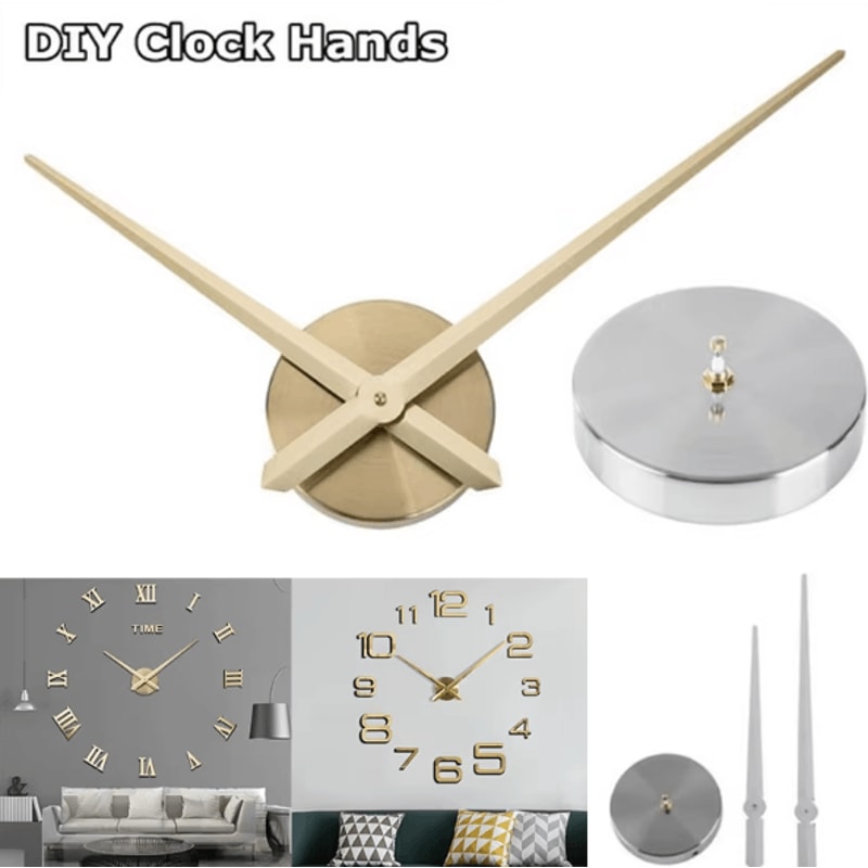 Modern DIY 3D Wall Clock Large Quartz Wall Decor Clock With Adjustable Design 0