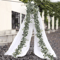 Elegant Artificial Eucalyptus Garland With White Flowers Berries For Wedding And Home Decor 3