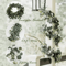 Elegant Artificial Eucalyptus Garland With White Flowers Berries For Wedding And Home Decor 4