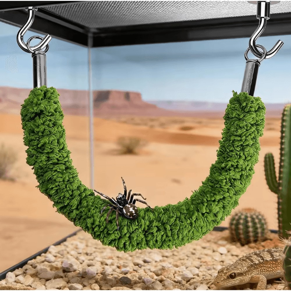 Natural Wood Jumping Spider Bridge Climbing Ladder For Terrariums And Small Pet Enclosures 2