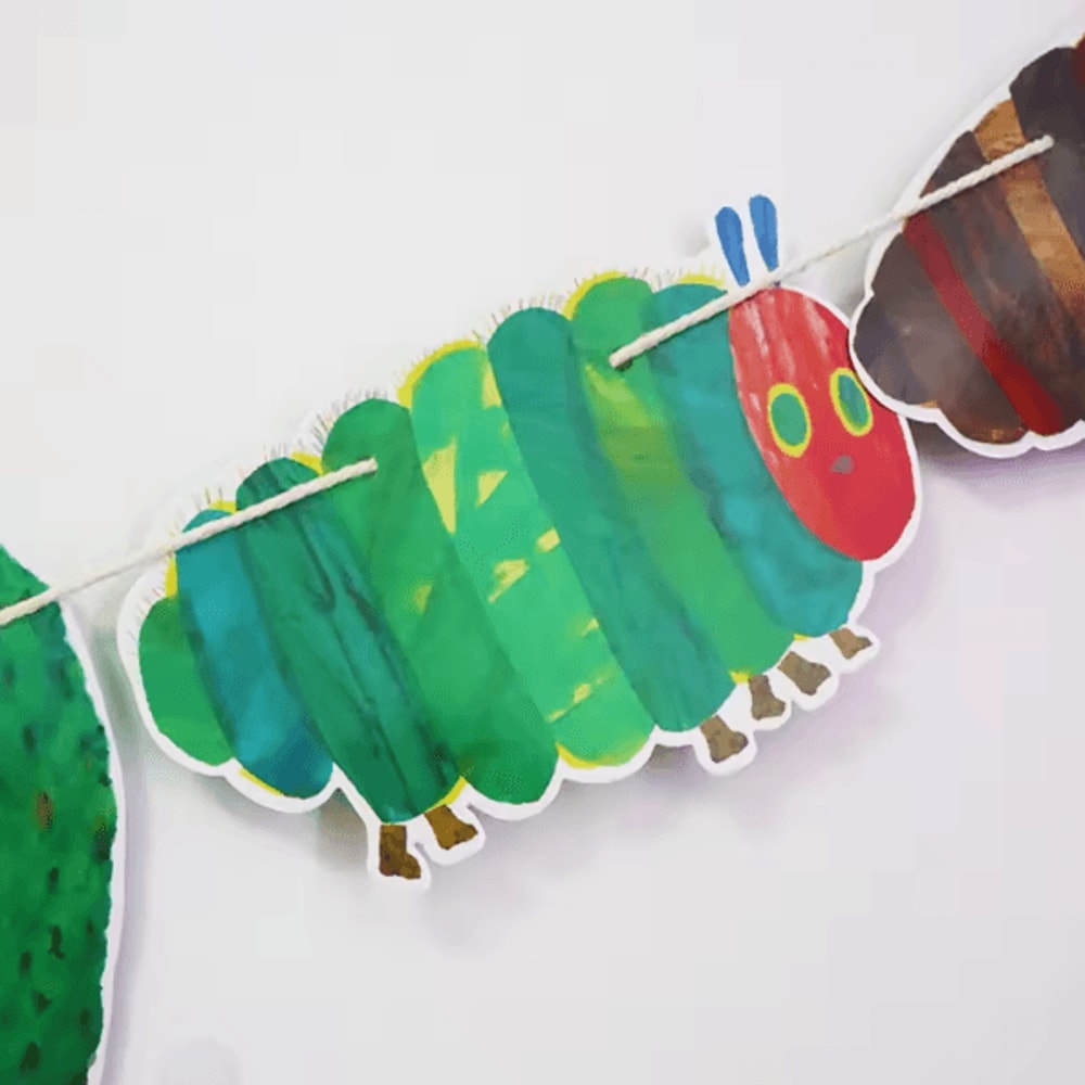 Colorful Very Hungry Caterpillar Classroom Decoration Banner For Kids Learning Spaces 3