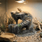 Natural Resin Turtle Basking Platform And Reptile Hiding Cave For Aquariums And Terrariums 0