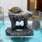 Natural Resin Turtle Basking Platform And Reptile Hiding Cave For Aquariums And Terrariums 3