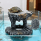 Natural Resin Turtle Basking Platform And Reptile Hiding Cave For Aquariums And Terrariums 3