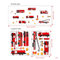 Cartoon Fire Truck Wall Decor Stickers For Kids Bedroom Nursery And Playroom 4