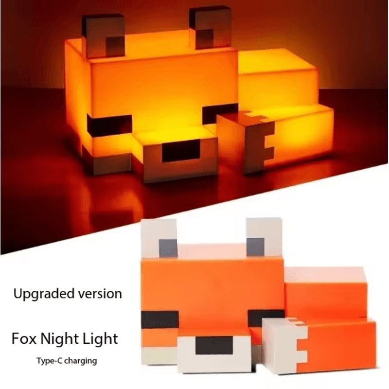 Cute Fox Night Light Desk Lamp For Kids Bedroom Playroom And Gaming Room Decor 1