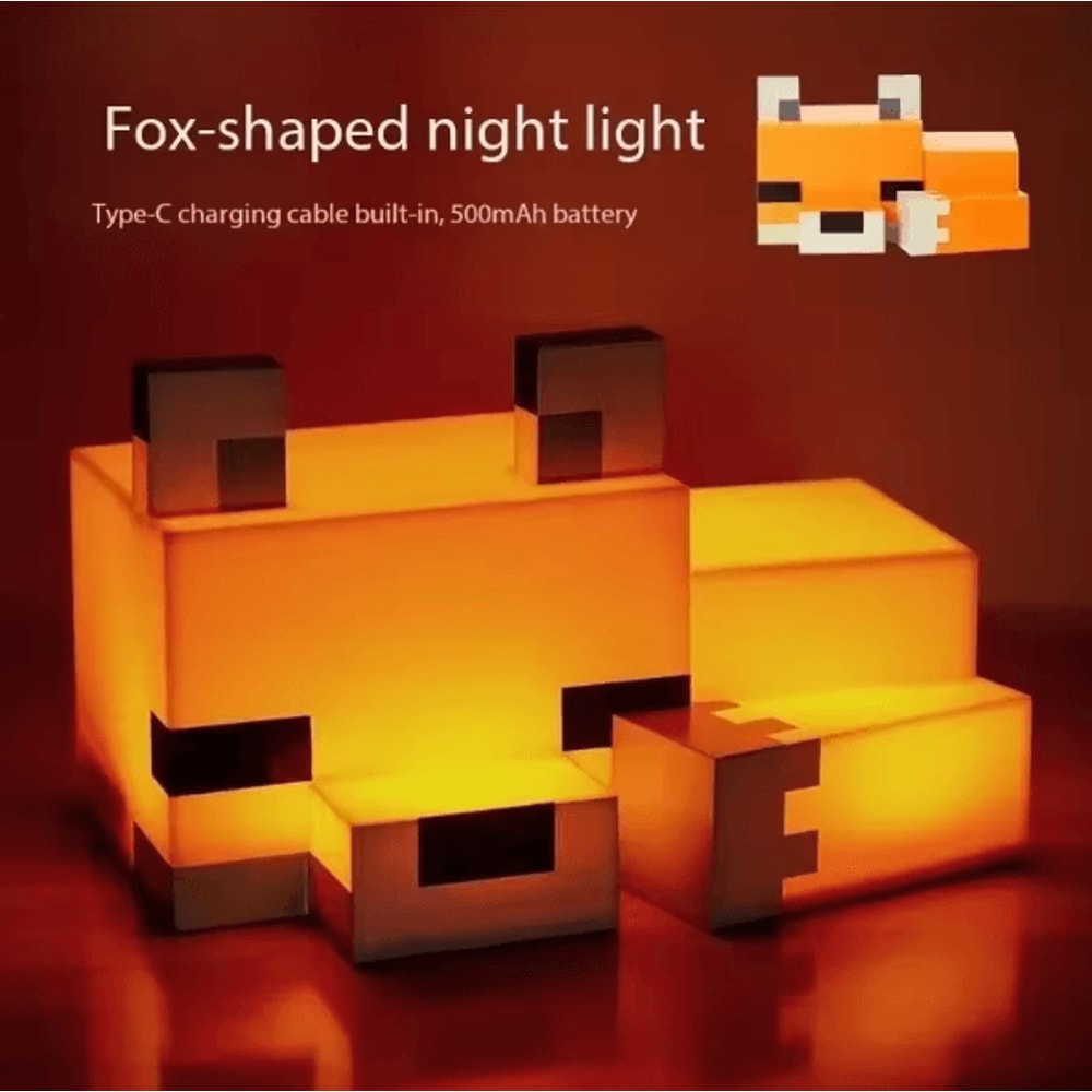 Cute Fox Night Light Desk Lamp For Kids Bedroom Playroom And Gaming Room Decor 5