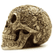 Creative Plum Blossom Resin Skull Sculpture For Gothic Home And Garden Decor 2