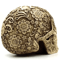 Creative Plum Blossom Resin Skull Sculpture For Gothic Home And Garden Decor 3