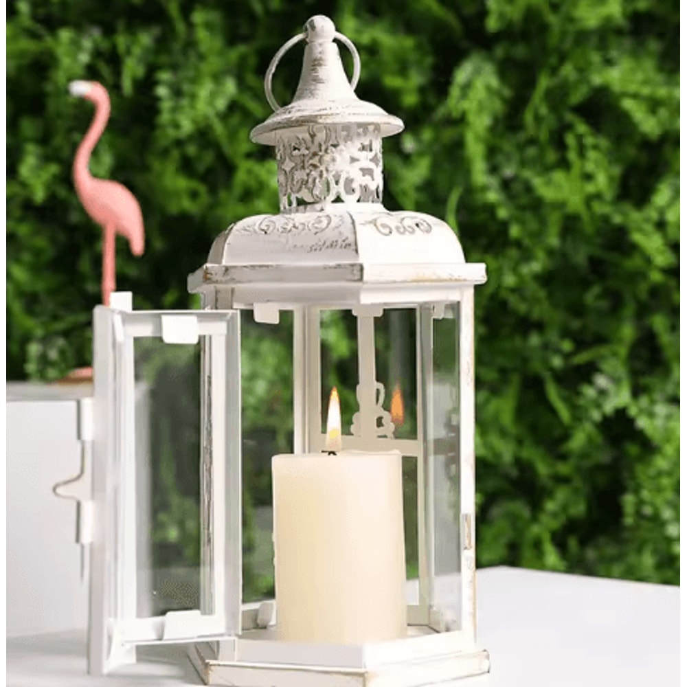 Vintage Hanging Metal Candle Lantern For Indoor Outdoor Wedding And Home Decor 0