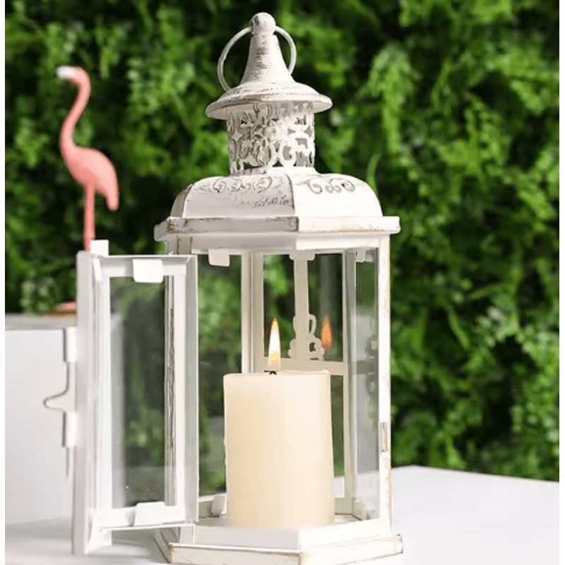 Vintage Hanging Metal Candle Lantern For Indoor Outdoor Wedding And Home Decor 0