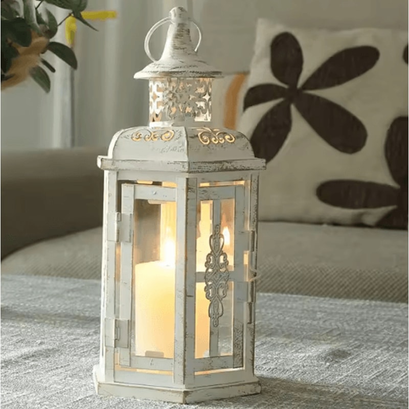 Vintage Hanging Metal Candle Lantern For Indoor Outdoor Wedding And Home Decor 1