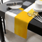 Abstract Geometric Linen Table Runner For Dining Table And Modern Home Decor 2