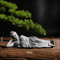 Reclining Meditating Buddha Statue For Feng Shui Home Garden And Desk Decor 5