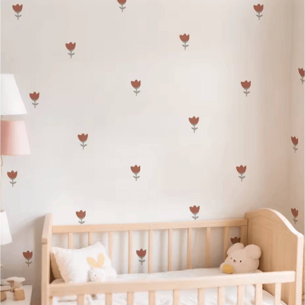 Boho Flower Wall Stickers For Girls Bedroom Nursery And Living Room Decor 4