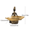 Hand Crafted African Resin Figurine With Trinket Tray For Home And Office Decor 5