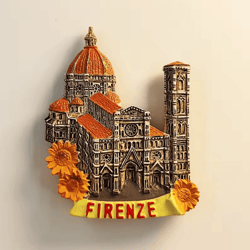 florence cathedral 3d resin refrigerator magnet italian travel souvenir decor