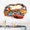 Disney Cars Lightning McQueen 3D Wall Stickers For Kids Bedroom And Playroom Decor 0