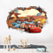 Disney Cars Lightning McQueen 3D Wall Stickers For Kids Bedroom And Playroom Decor 0