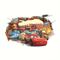 Disney Cars Lightning McQueen 3D Wall Stickers For Kids Bedroom And Playroom Decor 3