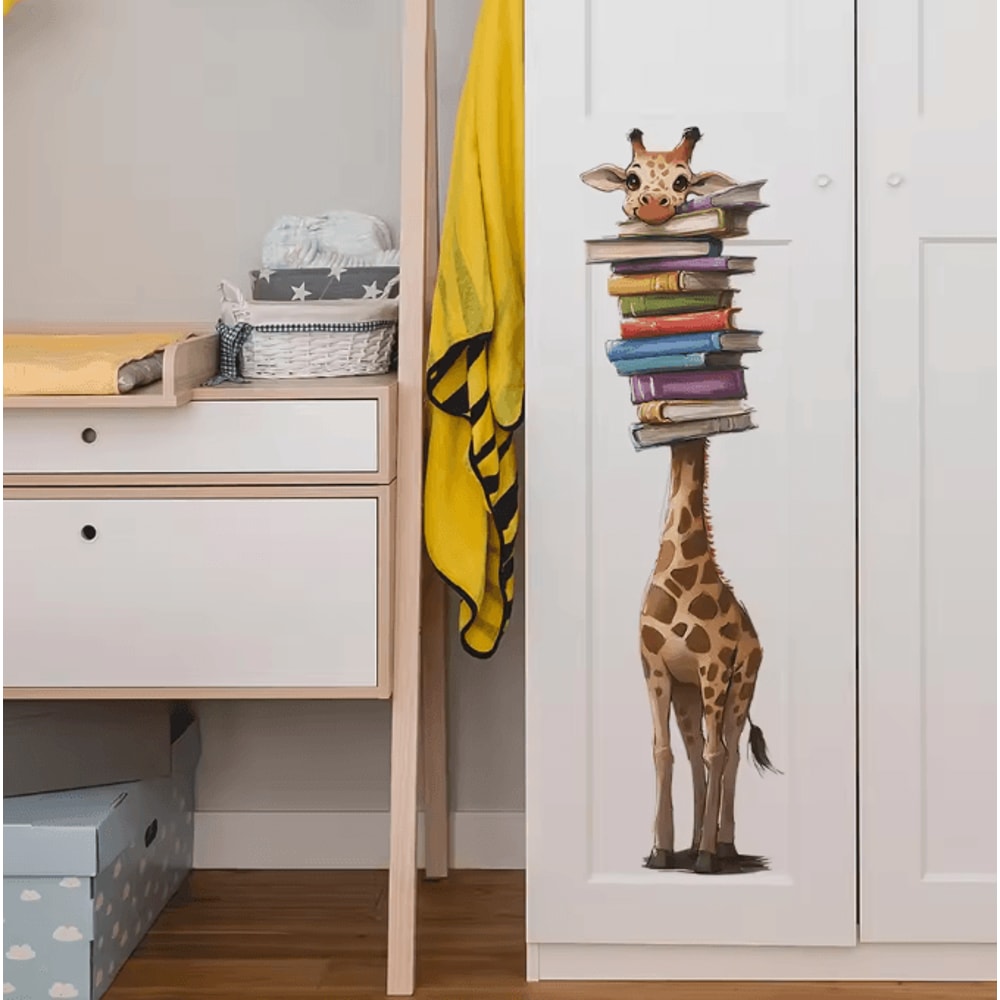 Cartoon Giraffe Wall Stickers For Kids Bedroom Nursery And Living Room Decor 3