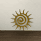 Antique Coiled Star Metal Wall Sculpture For Outdoor And Farmhouse Home Decor 0