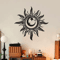 Art Deco Metal Sun Wall Sculpture For Indoor And Outdoor Home Decor 0