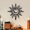 Art Deco Metal Sun Wall Sculpture For Indoor And Outdoor Home Decor 0