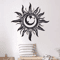 Art Deco Metal Sun Wall Sculpture For Indoor And Outdoor Home Decor 1