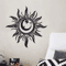 Art Deco Metal Sun Wall Sculpture For Indoor And Outdoor Home Decor 3